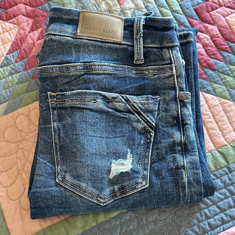 Buckle Black Women's Boot Cut Jeans